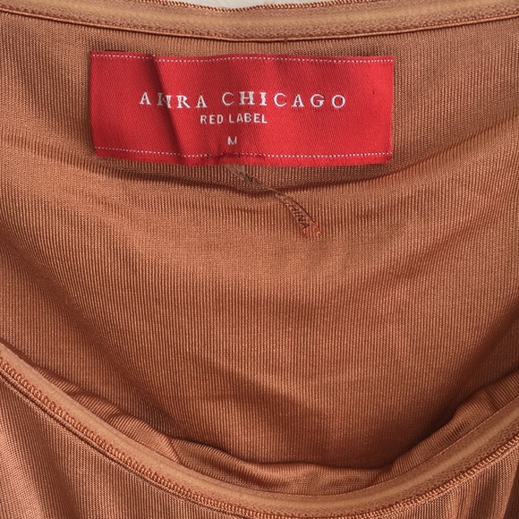 NWOT Akira bronze ruffle crop top - Picture 3 of 3